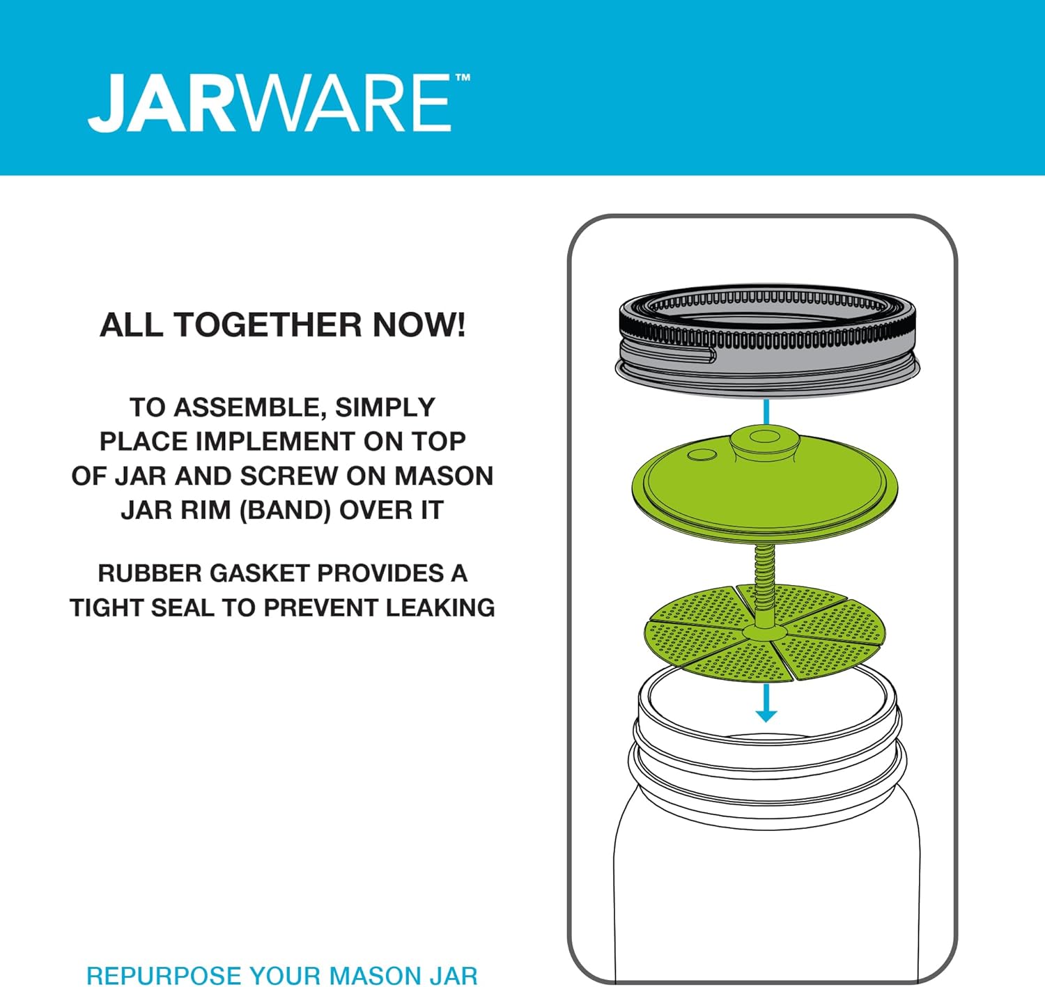 Jarware Wide Mouth Fermenting Lid