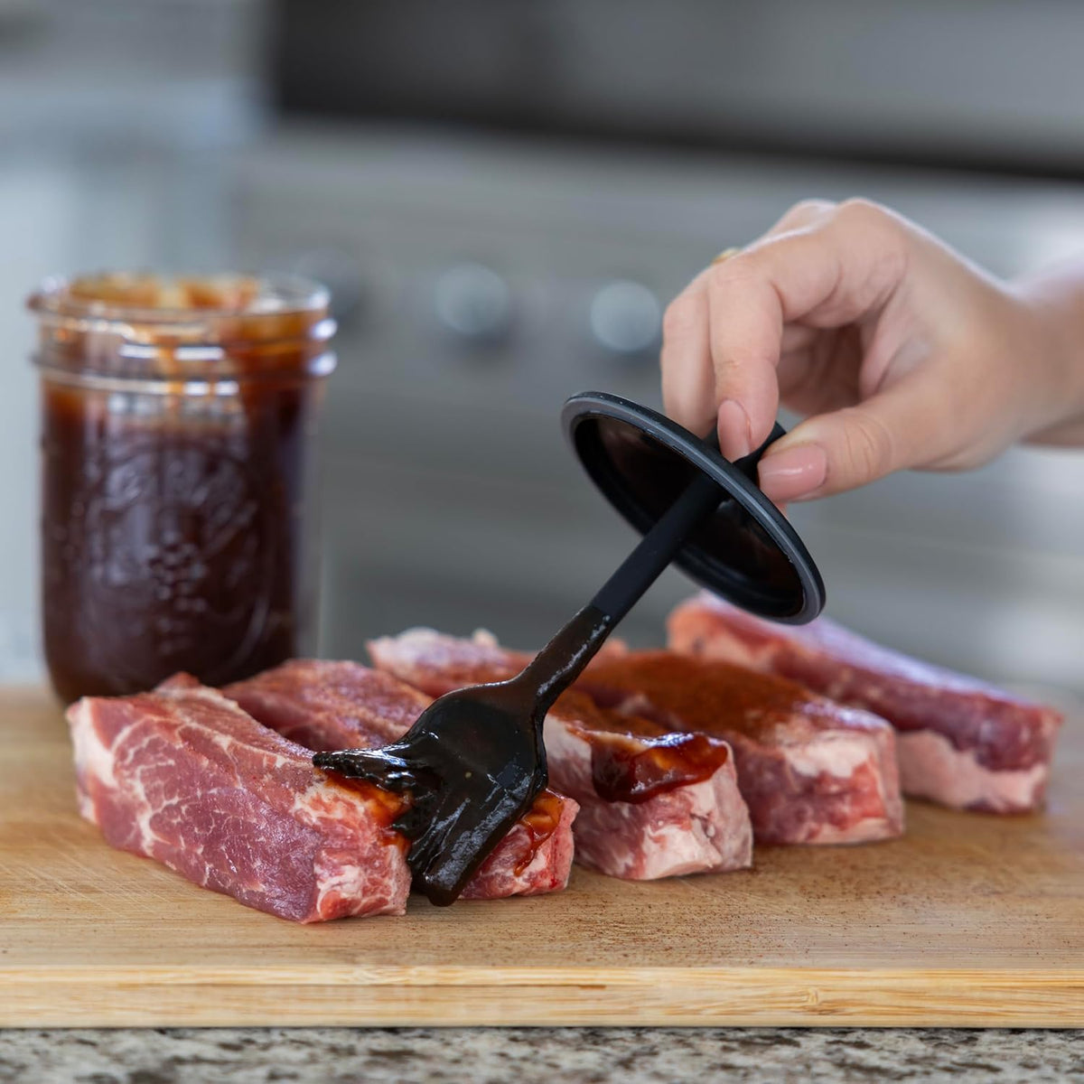 Jarware Wide Mouth Basting Brush Lid
