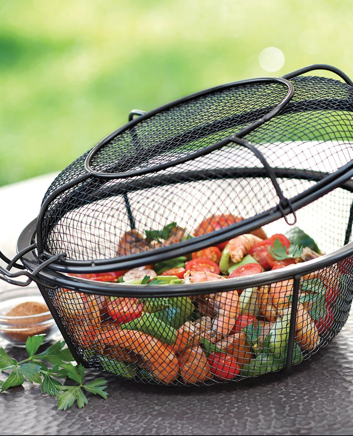 Outset Dual Skillet/Shaker Basket Nonstick