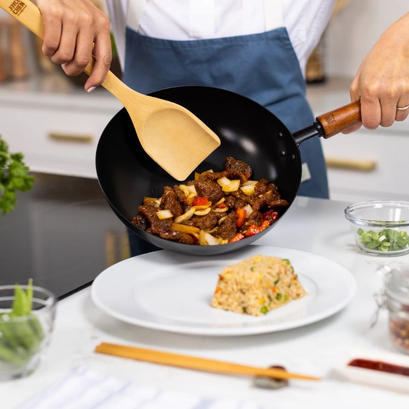 Joyce Chen Classic Series 9.5-Inch Carbon Steel Ceramic Nonstick Stir Fry Pan Joyce Chen by Kitchen Niche