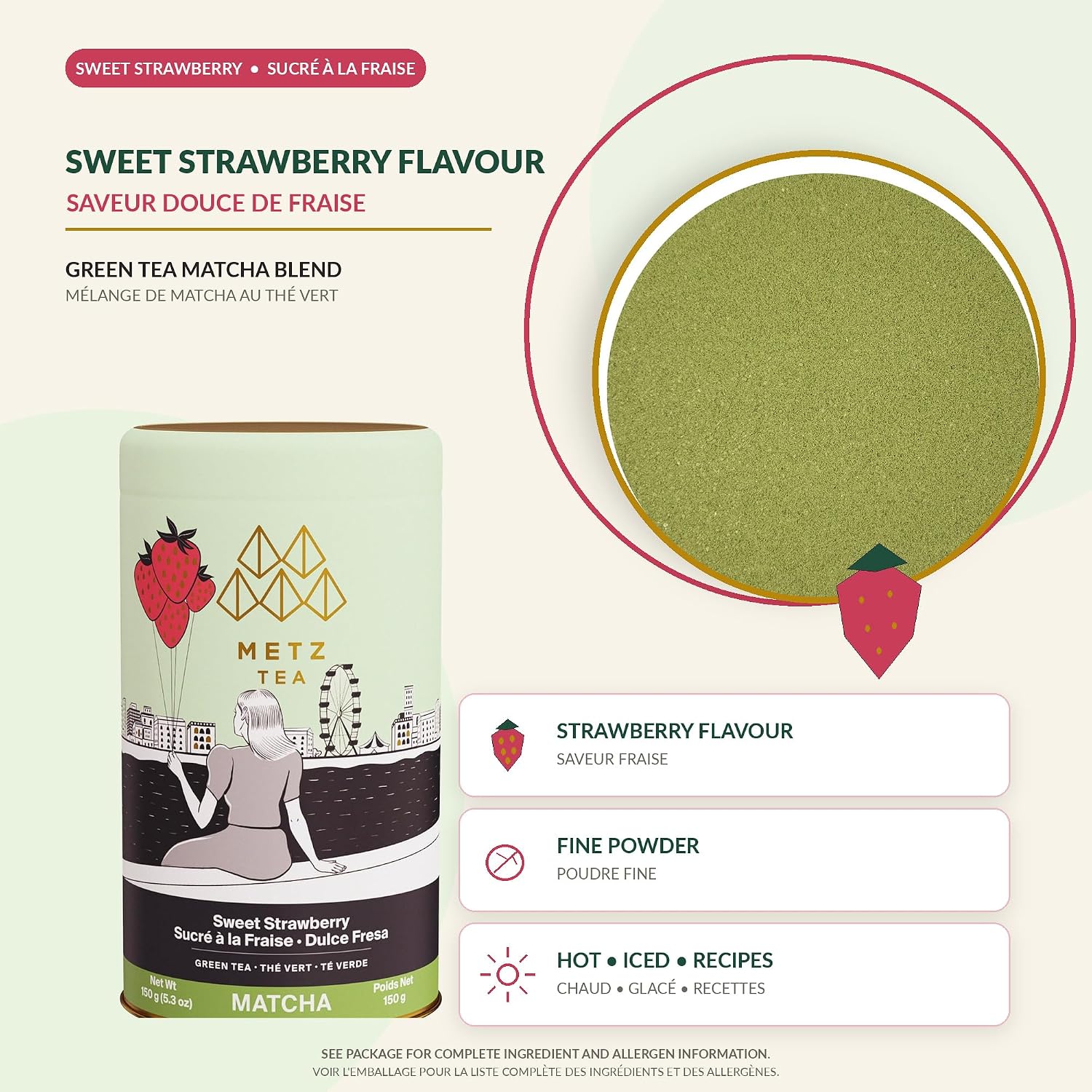 Metropolitan Tea Sweet Matcha Strawberry Green Tea