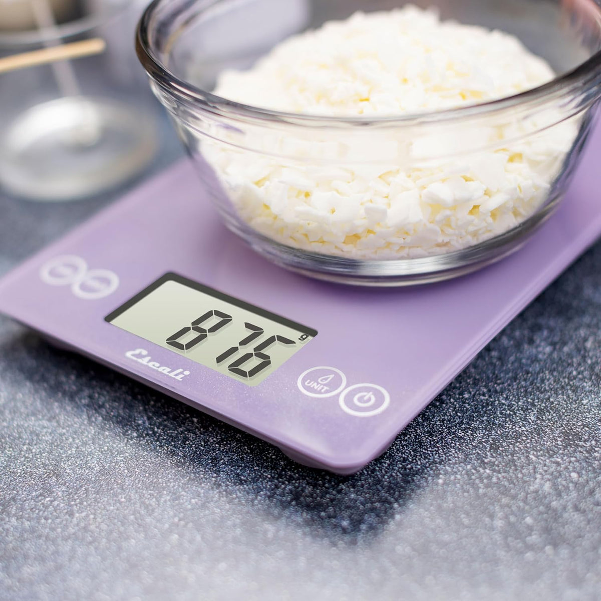 Escali Arti Classic Glass Digital Scale – Classic Violet