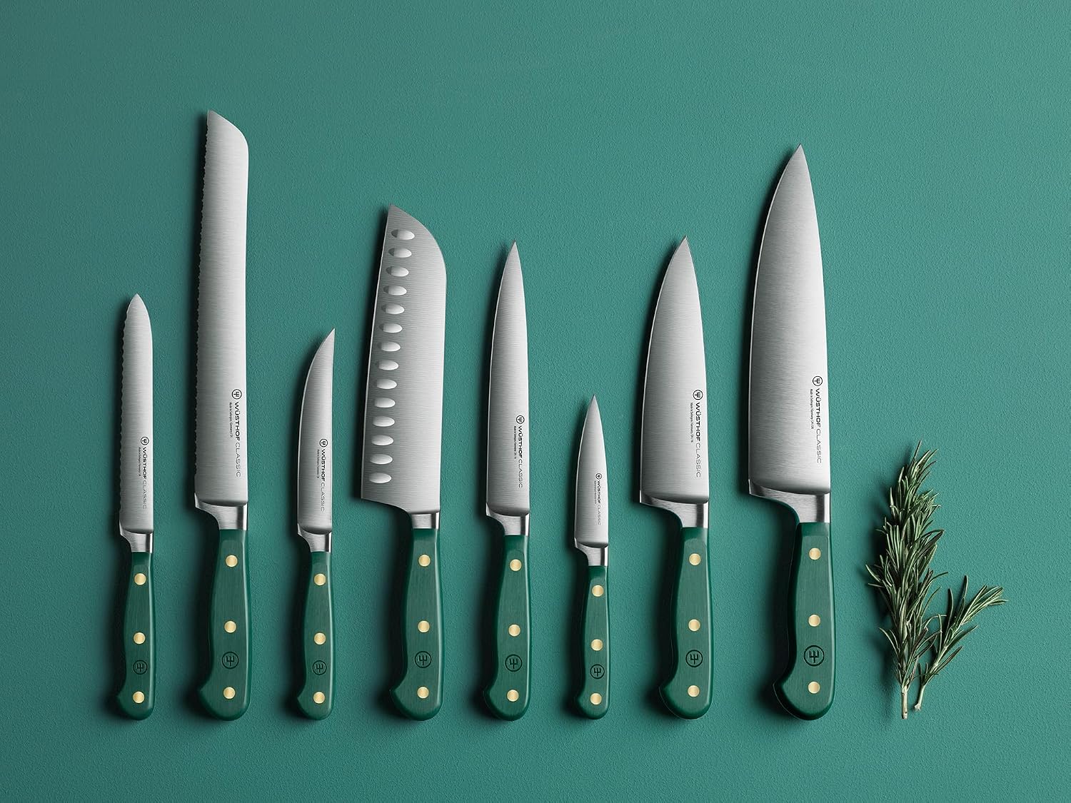 Wüsthof Classic Fresh Rosemary Serrated Utility Knife – 5"