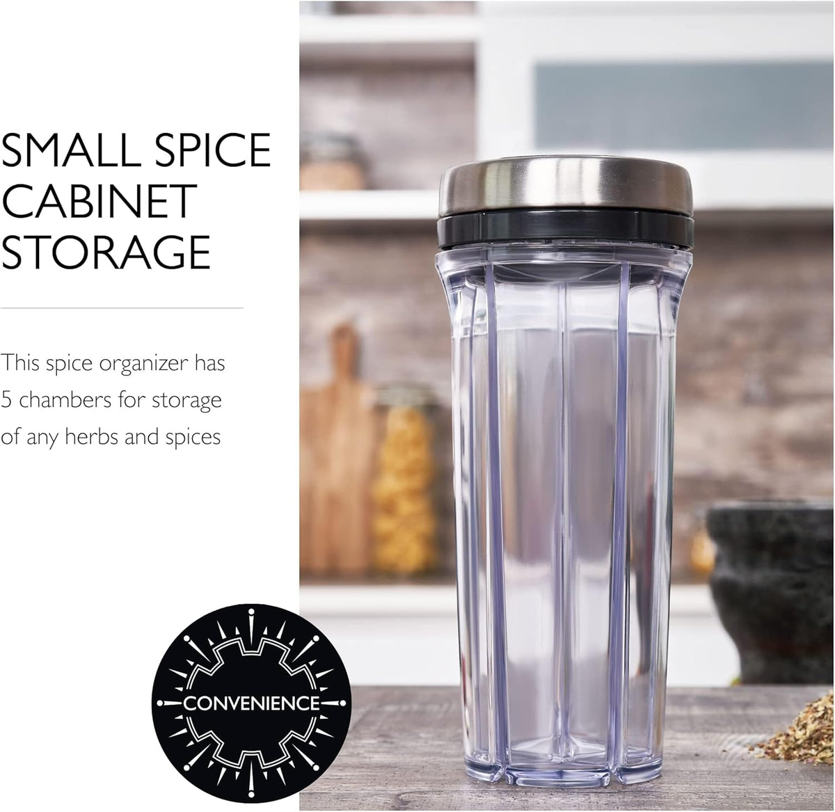 Cole & Mason Saunderton Spice Storage & Shaker – 8" / 20 cm
