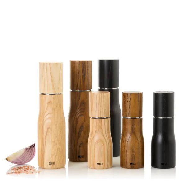 AdHoc Levo Salt and Pepper Mill – Dark Ash Wood – 6" / 15 cm