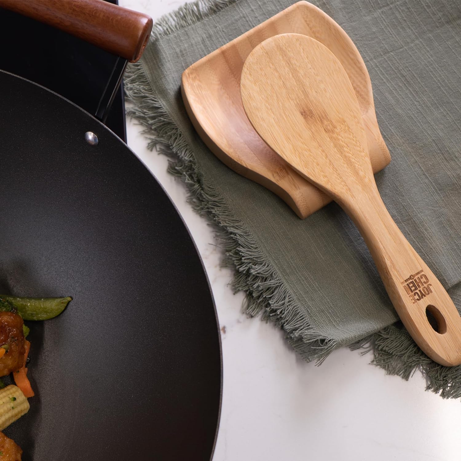 Joyce Chen Burnished Bamboo Rice Paddle – 9"