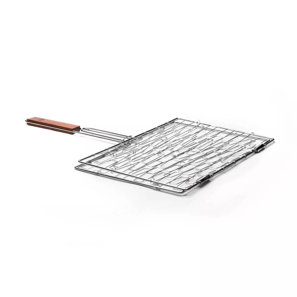 Outset Flexible Grill Basket with Rosewood Handle 25"