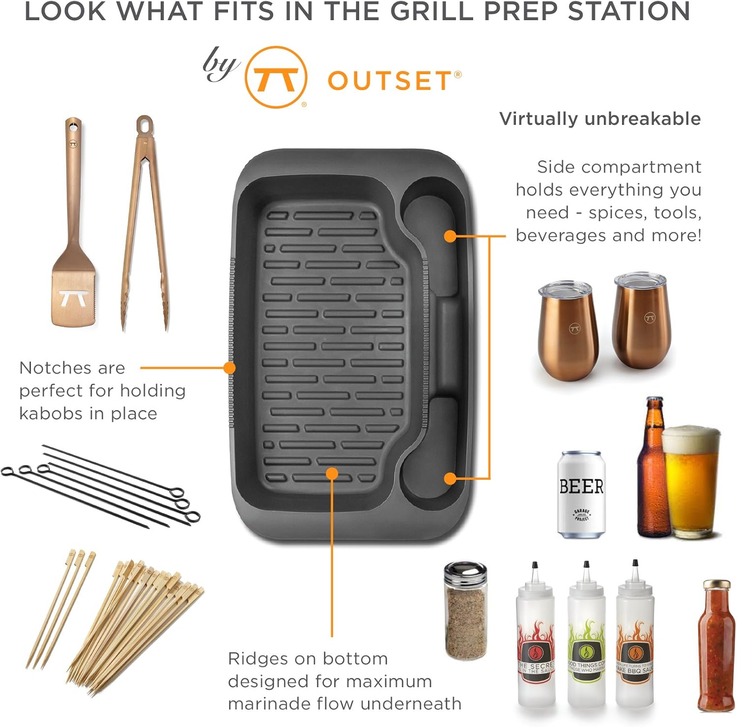 Outset Grill Prep Tray