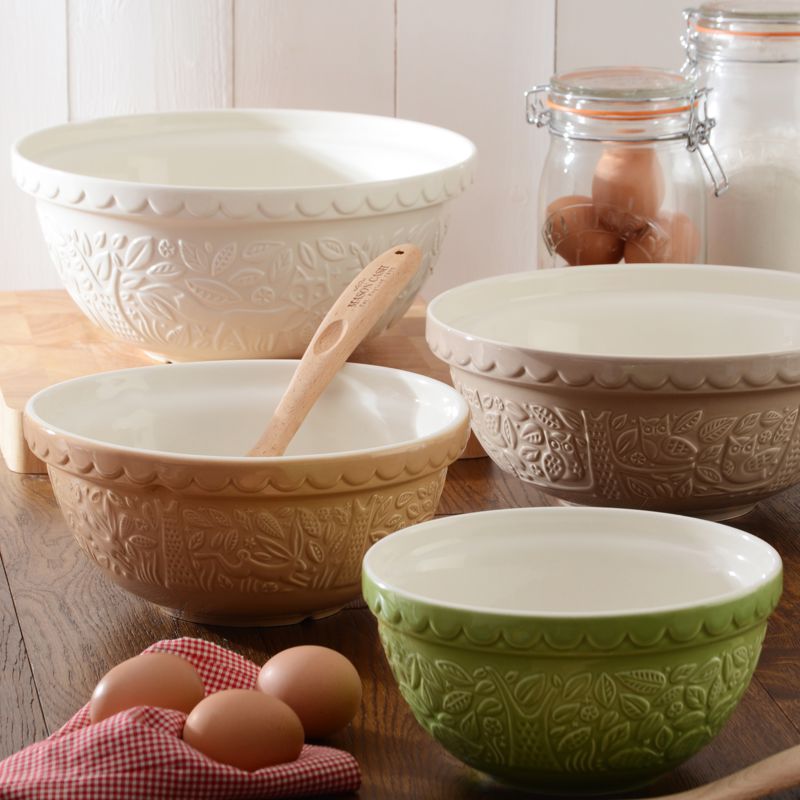 Mason Cash Forest Mixing Bowl 9.75-Inch Beige