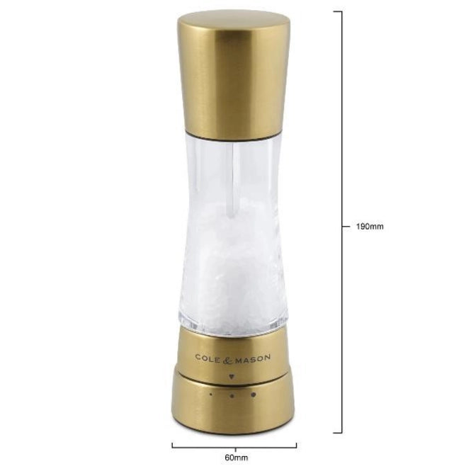 Cole & Mason Derwent Salt & Pepper Mill Gift Set – Matt Gold