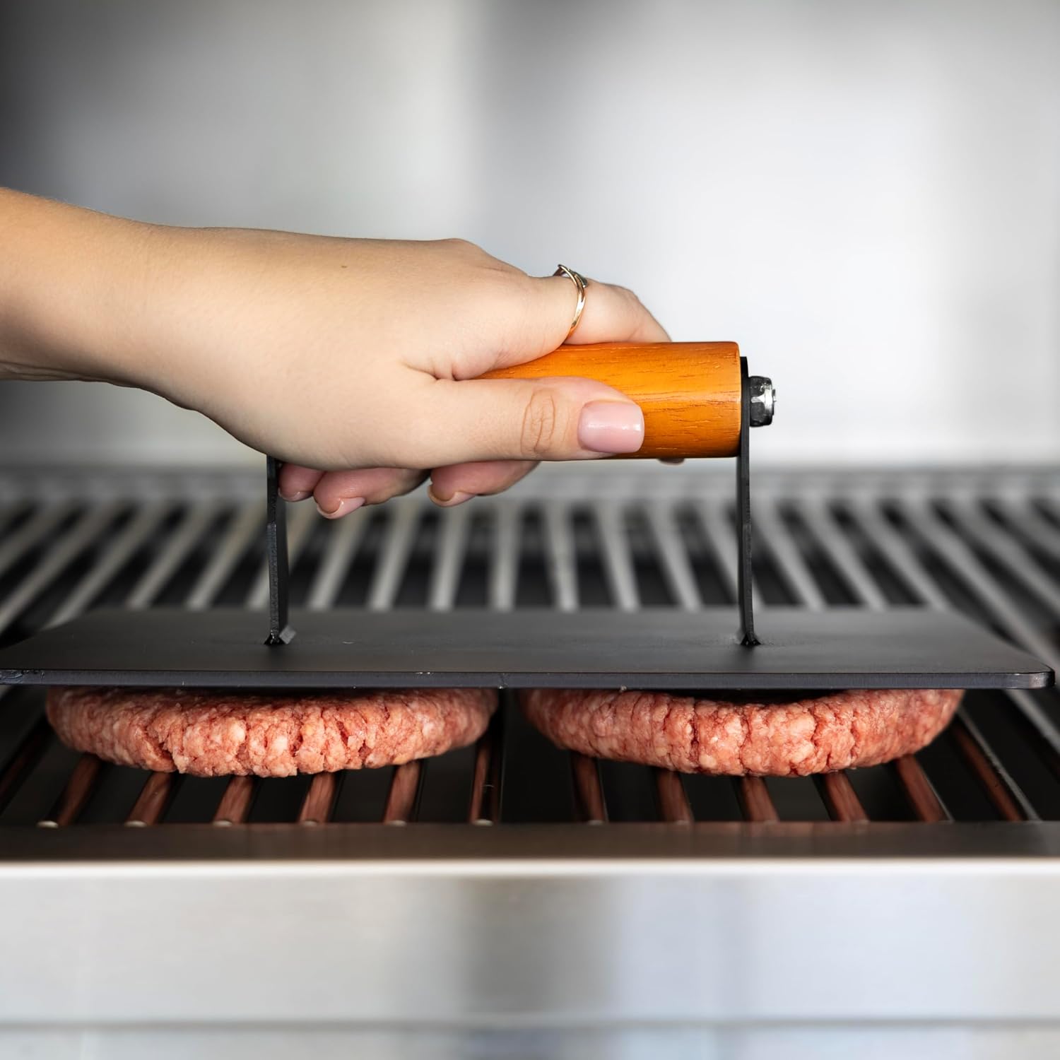 Outset XL Cast Iron Grill Press
