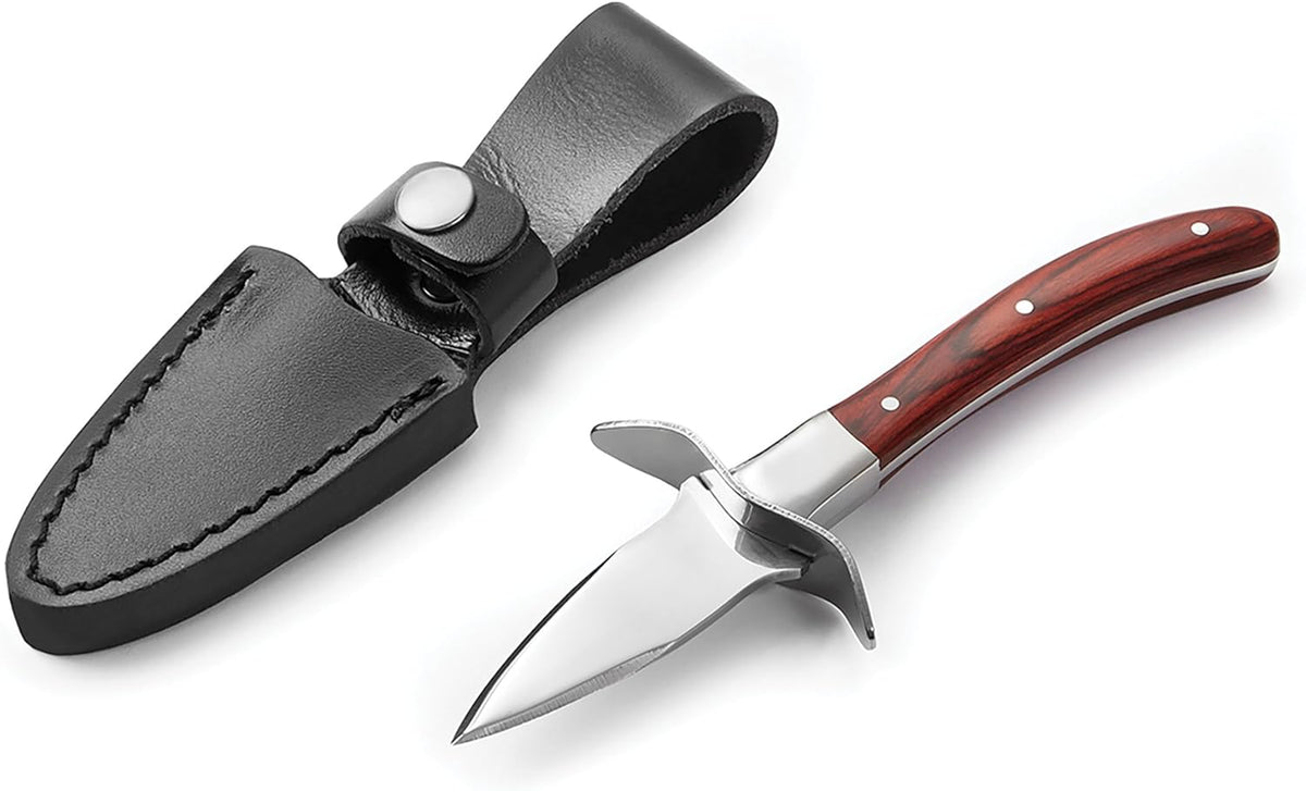 Outset Oyster Knife and Oyster Pan Set