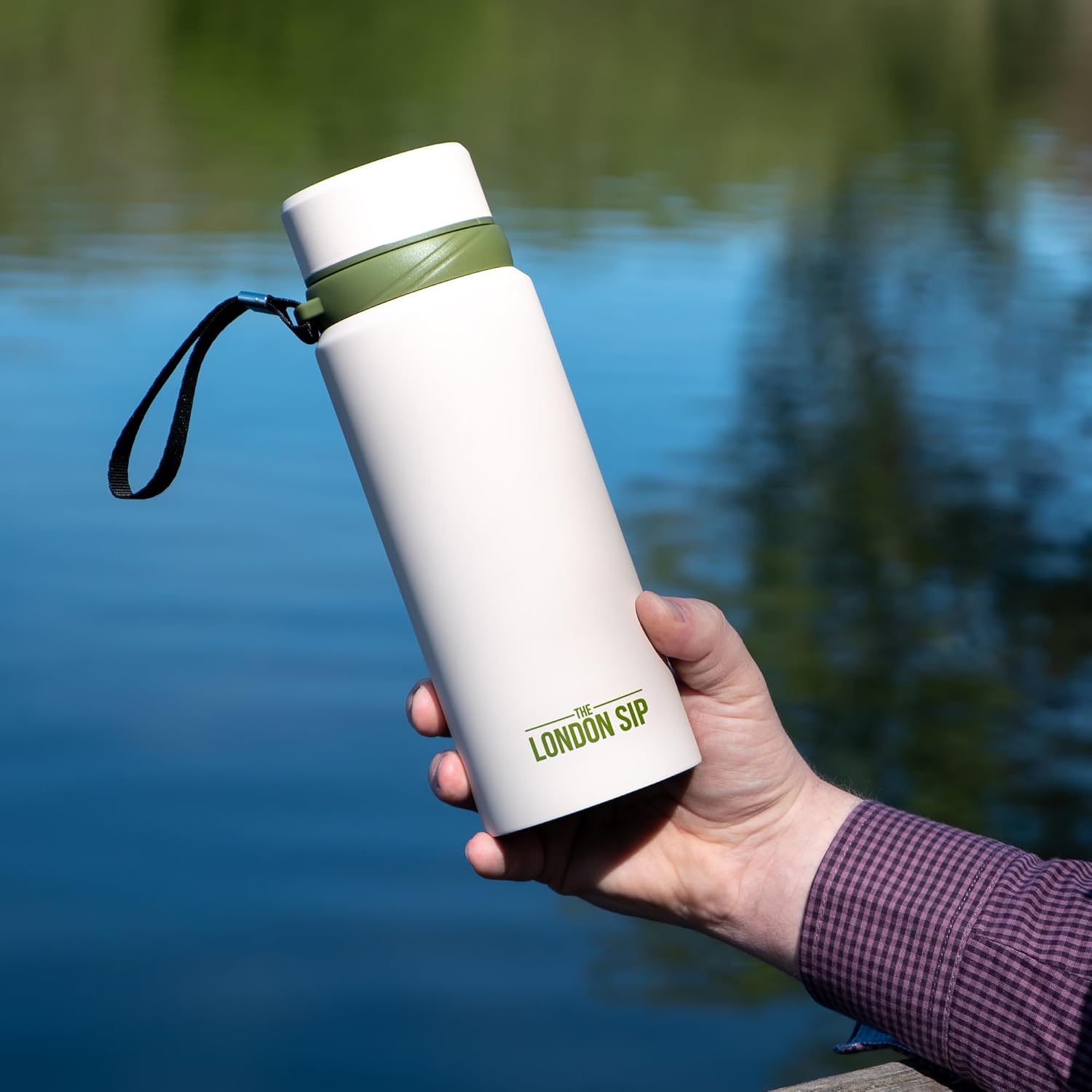 London Sip Tea Infuser Bottle – Safari Beige – 25 oz