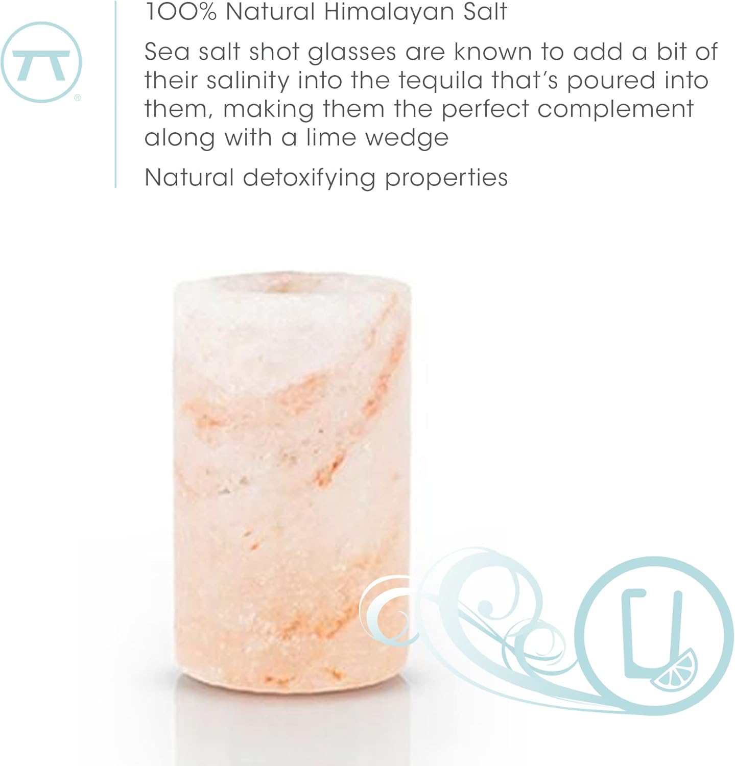 Outset Himalayan Salt Shot Glass Set of 4