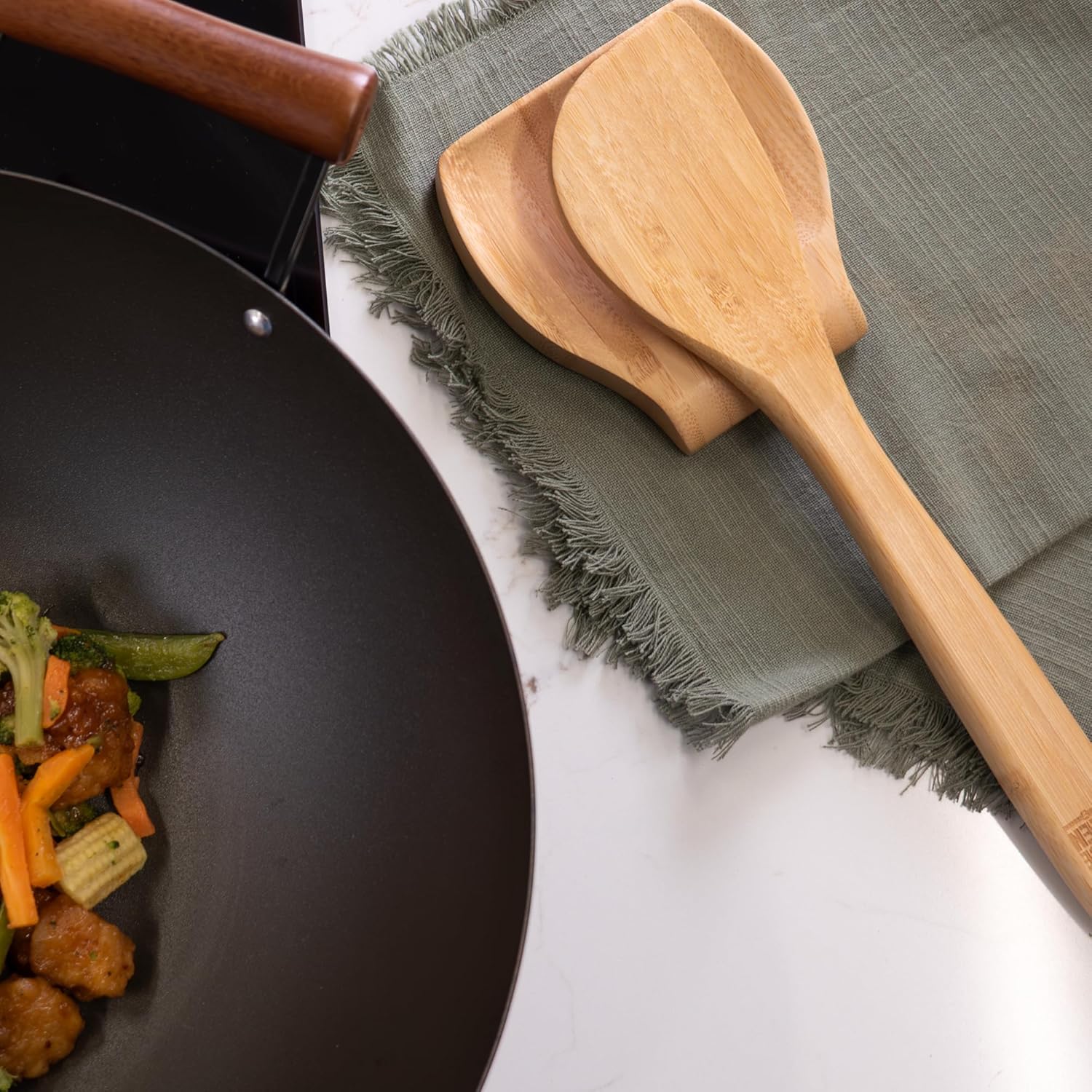 Joyce Chen Burnished Bamboo Wok Spatula – 13"