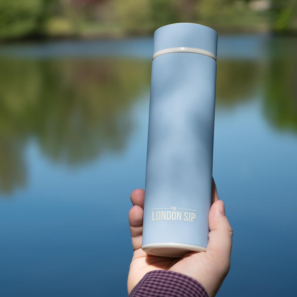 London Sip Tea Infuser Bottle – Blue Sunrise – 16 oz