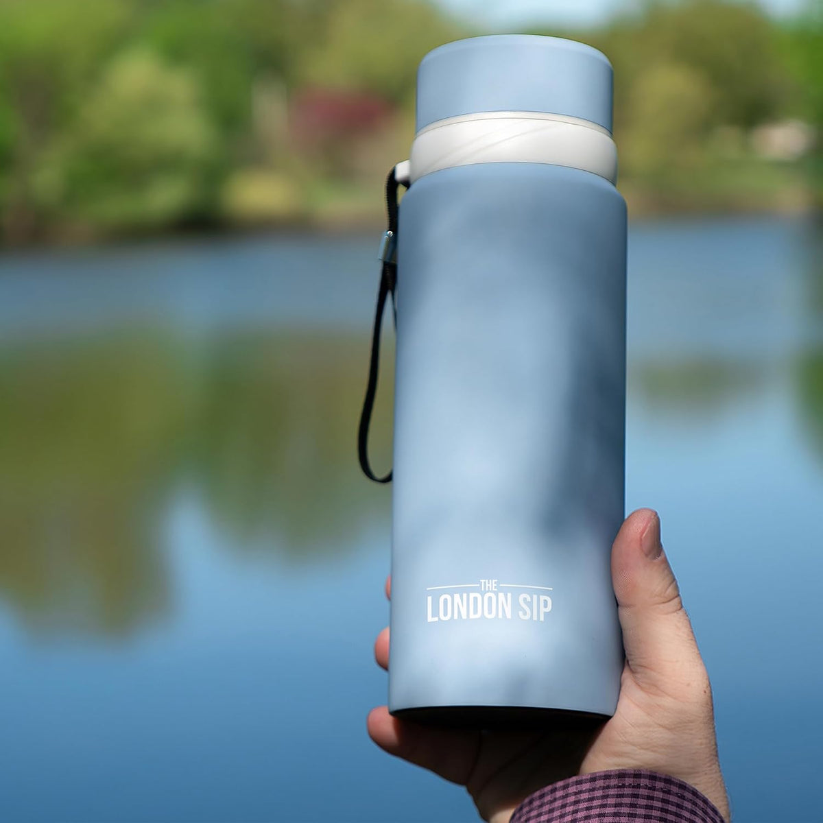 London Sip Tea Infuser Bottle – Blue Sunrise – 25 oz