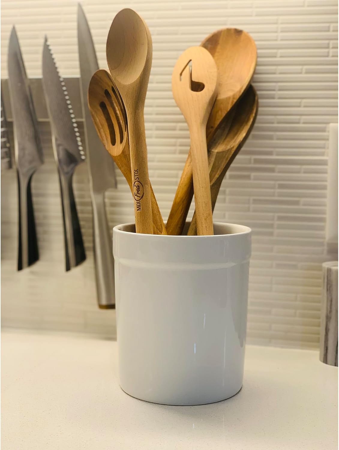 Fox Run Stoneware Utensil Holder