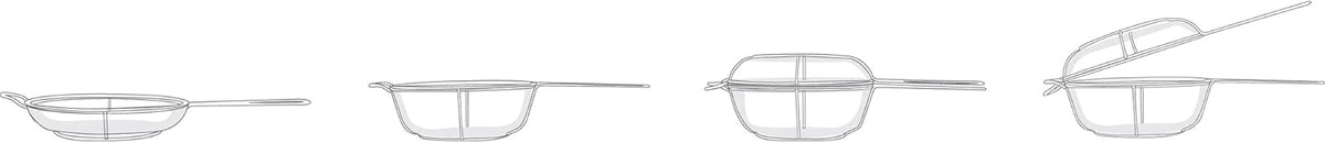 Outset Chef’s Jumbo Grill Basket & Skillet – Removable Handles