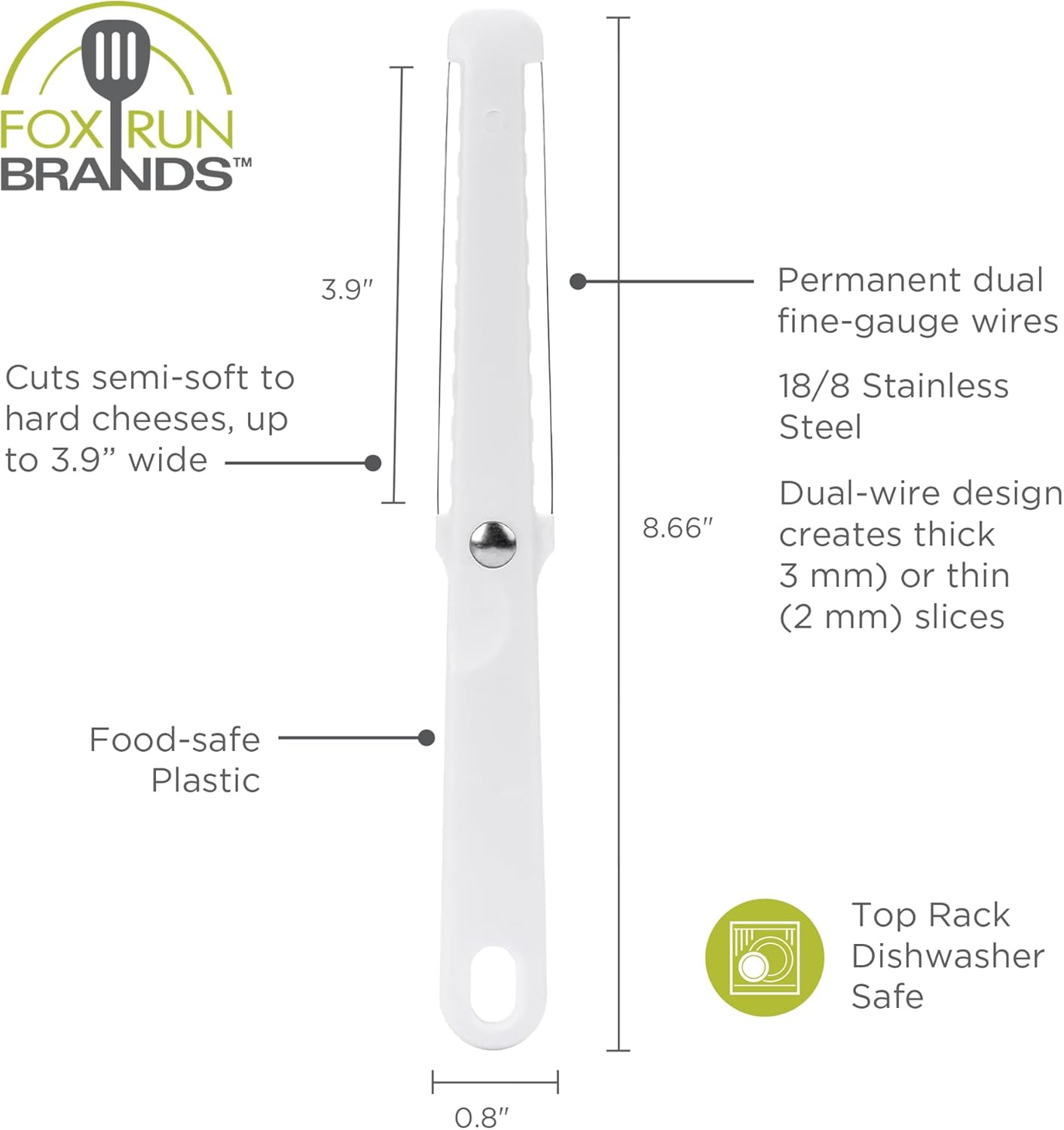Fox Run Thick and Thin Cheese Slicer