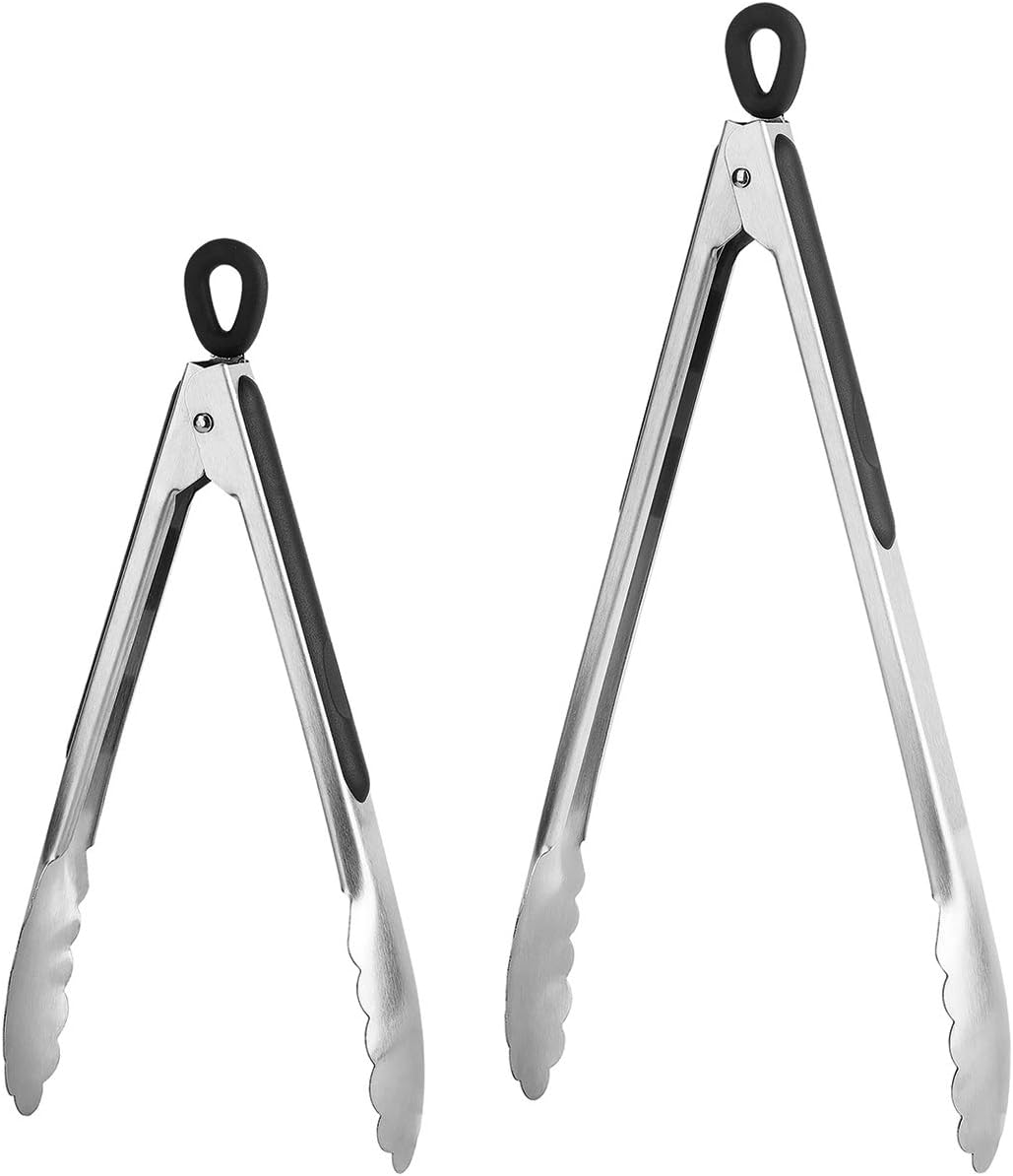 Fox Run Stainless Steel Locking Tongs Set of 2