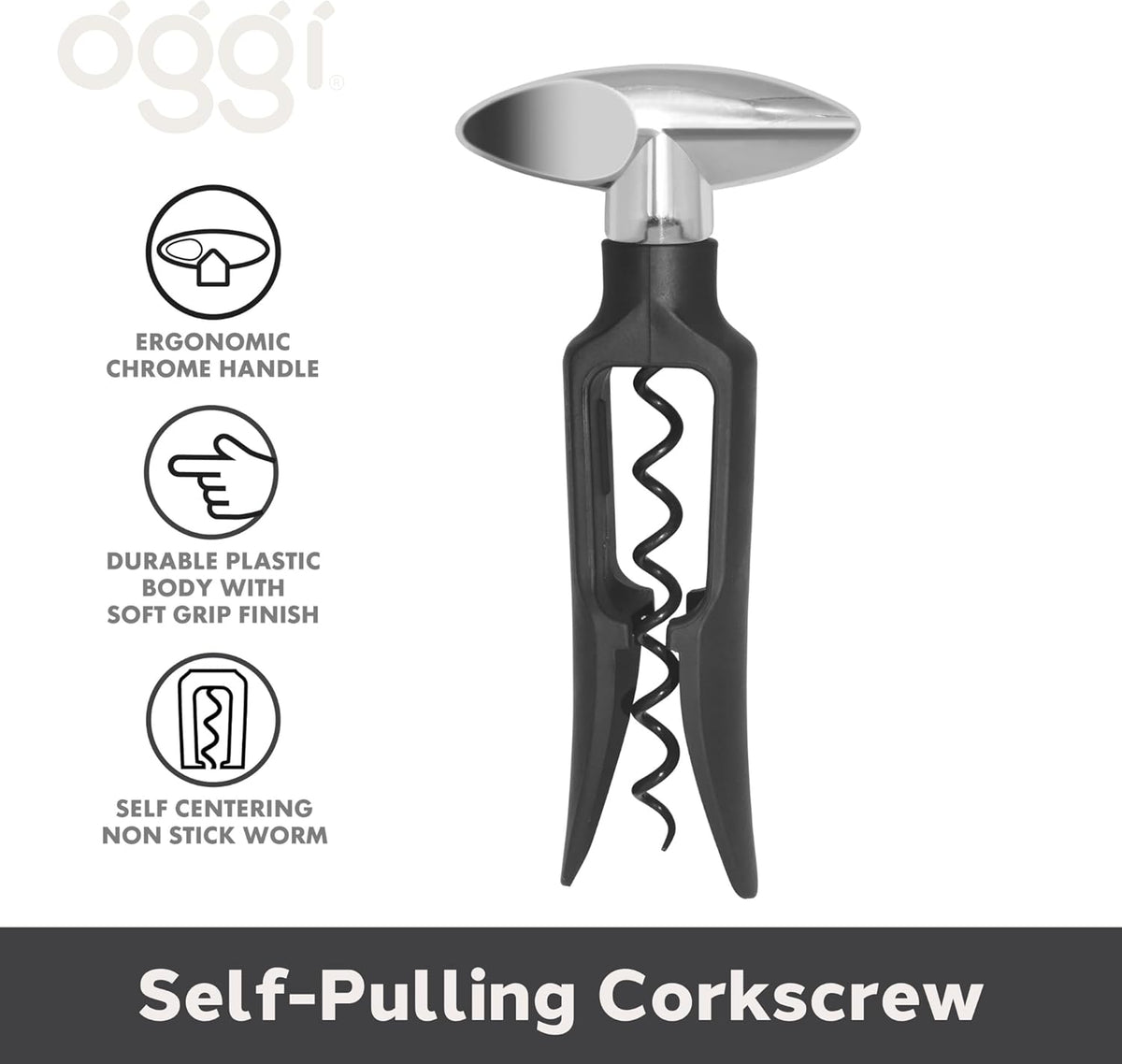 Oggi Self-Pulling Corkscrew