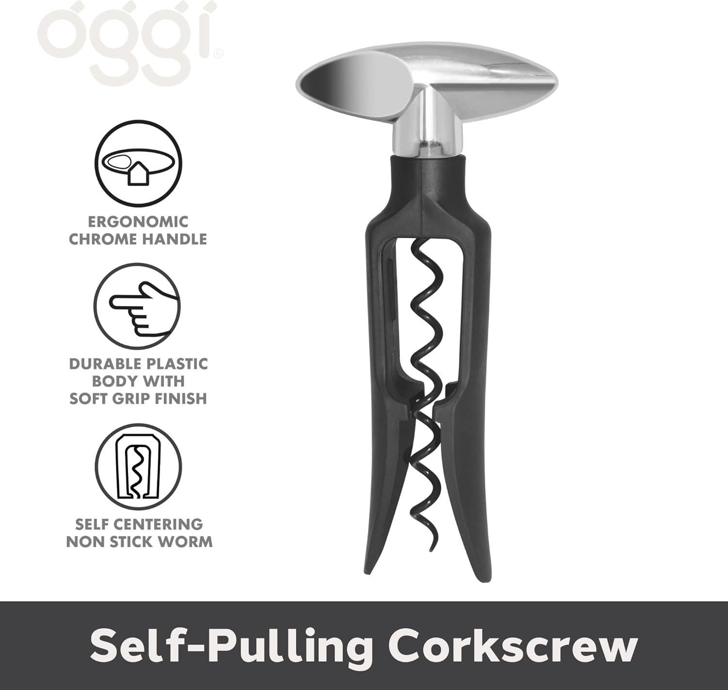 Oggi Self-Pulling Corkscrew