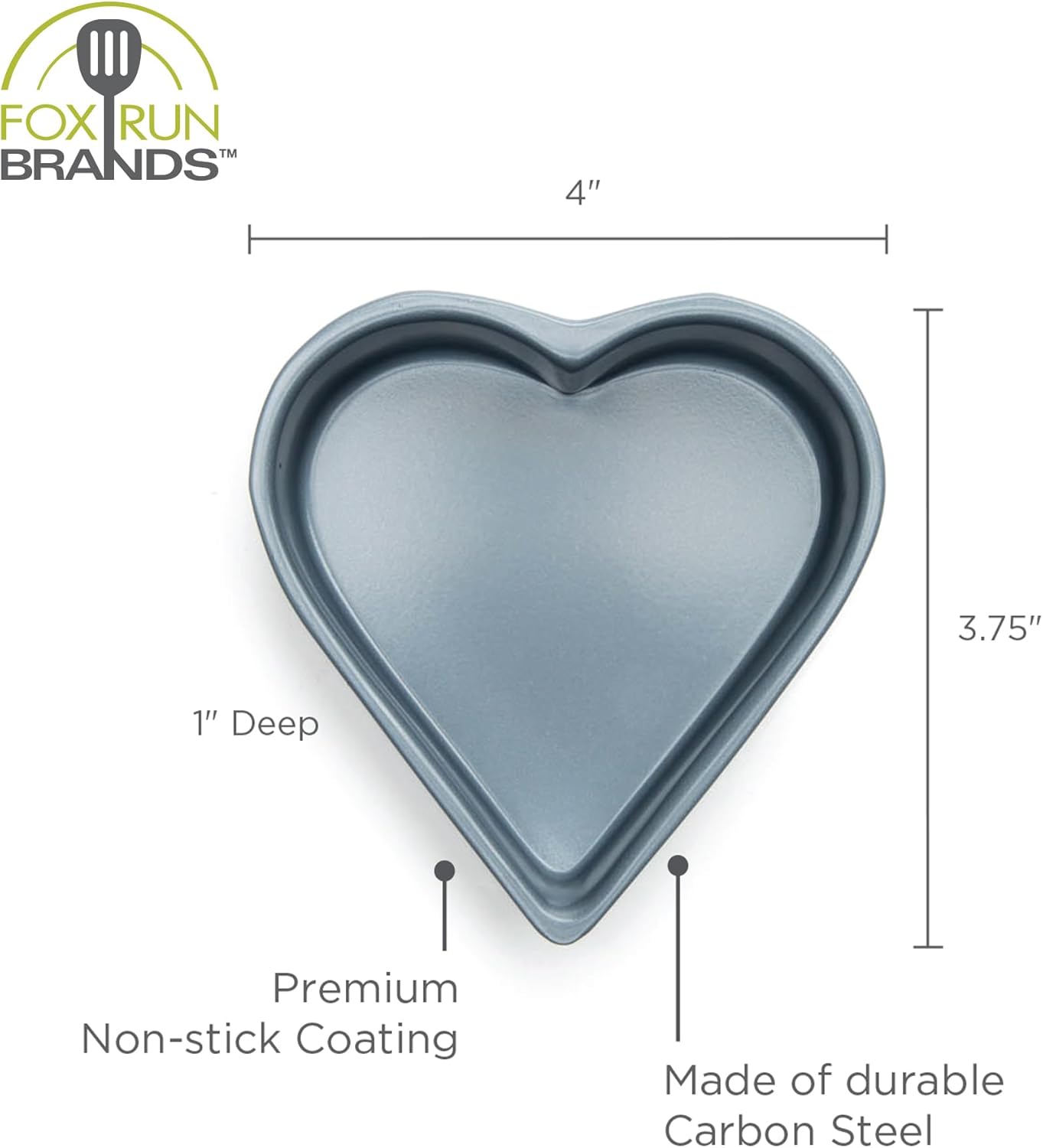 Fox Run Mini Heart Cake Pan