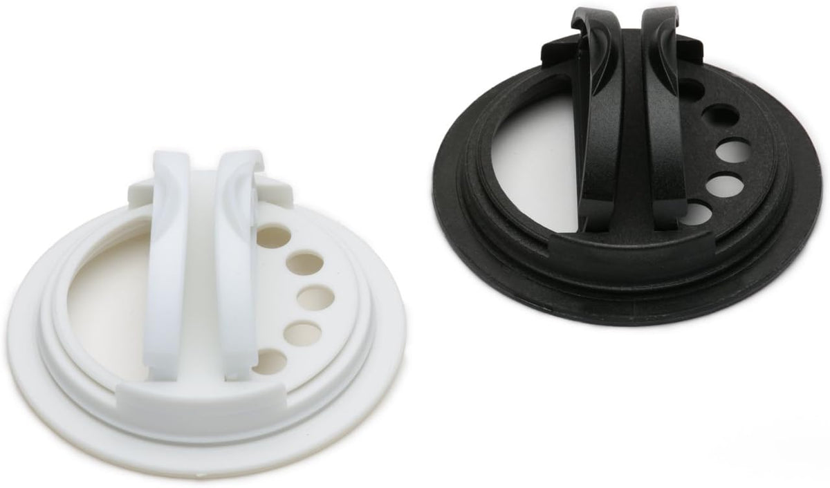 Jarware Spice Lids Set of 2 - Black and White