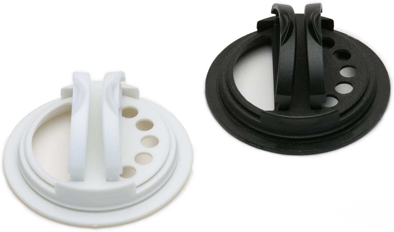Jarware Spice Lids Set of 2 - Black and White