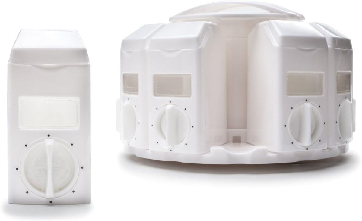 KitchenArt White Select-A-Spice Auto-Measure Spice Carousel