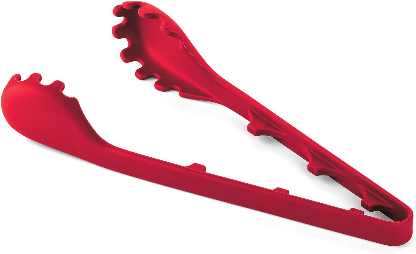 Fox Run 2 in 1 Silicone Pasta Serving Tongs with Measurer