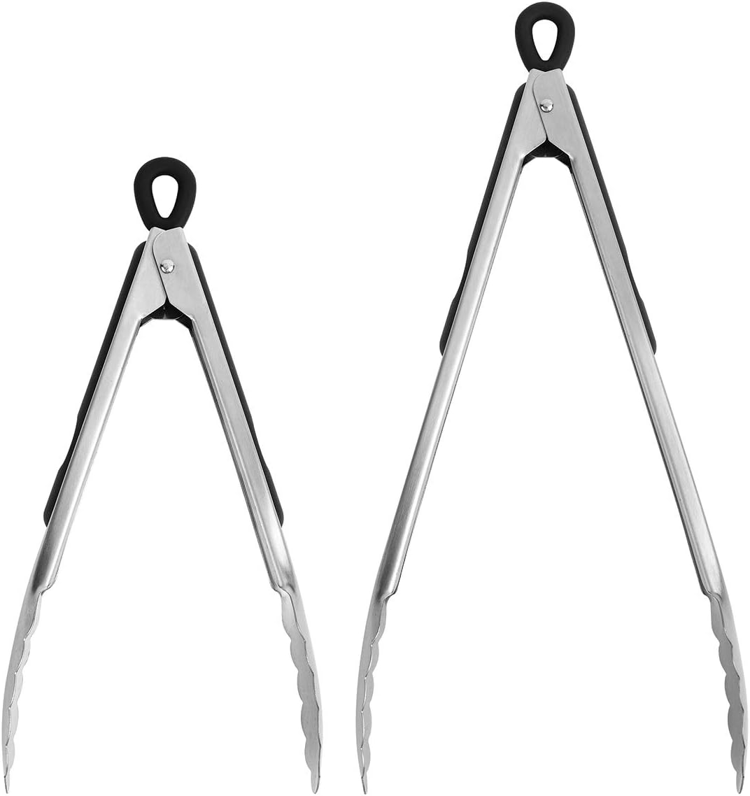 Fox Run Stainless Steel Locking Tongs Set of 2