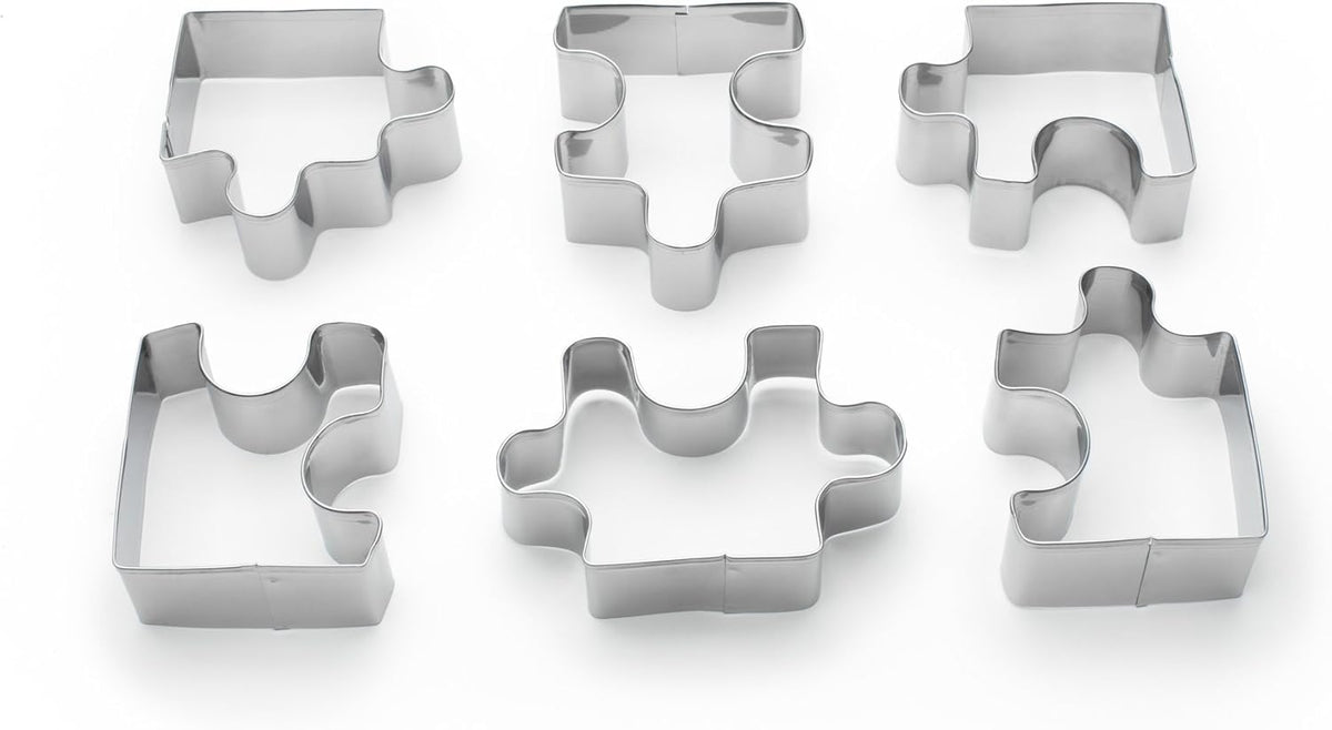 Fox Run Puzzle Pieces Cookie Cutter Set