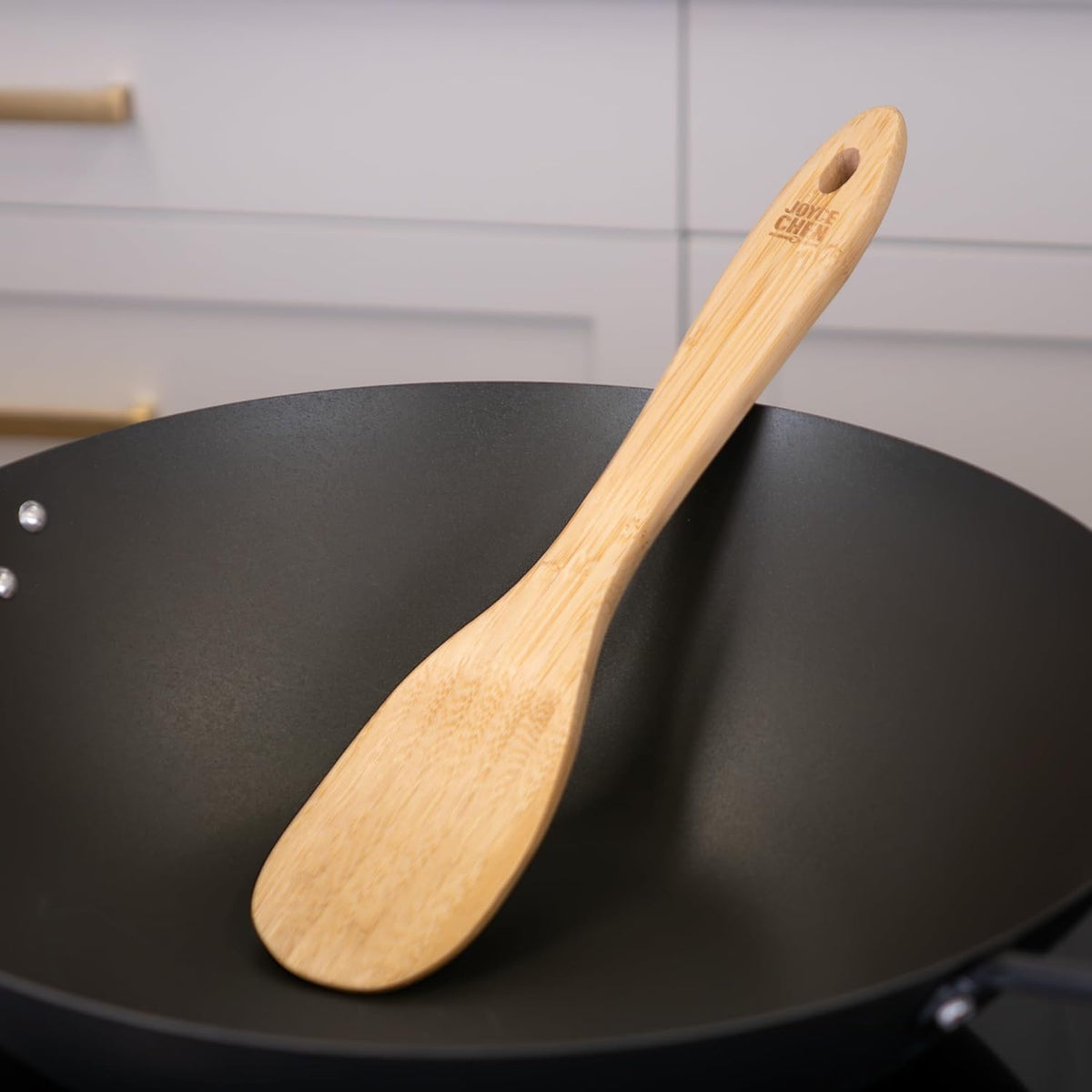 Joyce Chen All-Purpose Burnished Bamboo Spatula – 13-Inch