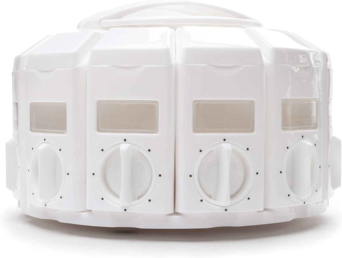 KitchenArt White Select-A-Spice Auto-Measure Spice Carousel