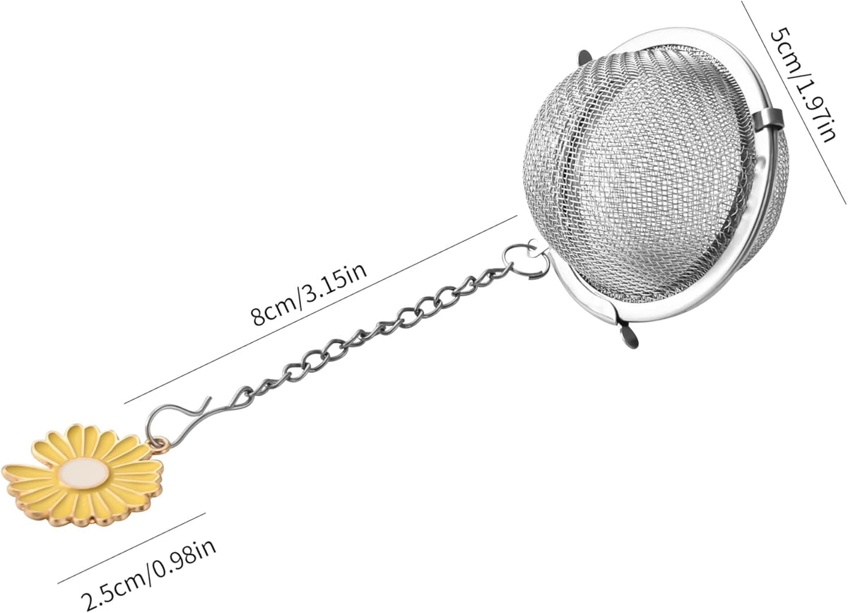 Fox Run Yellow Daisy Mesh Tea Infuser