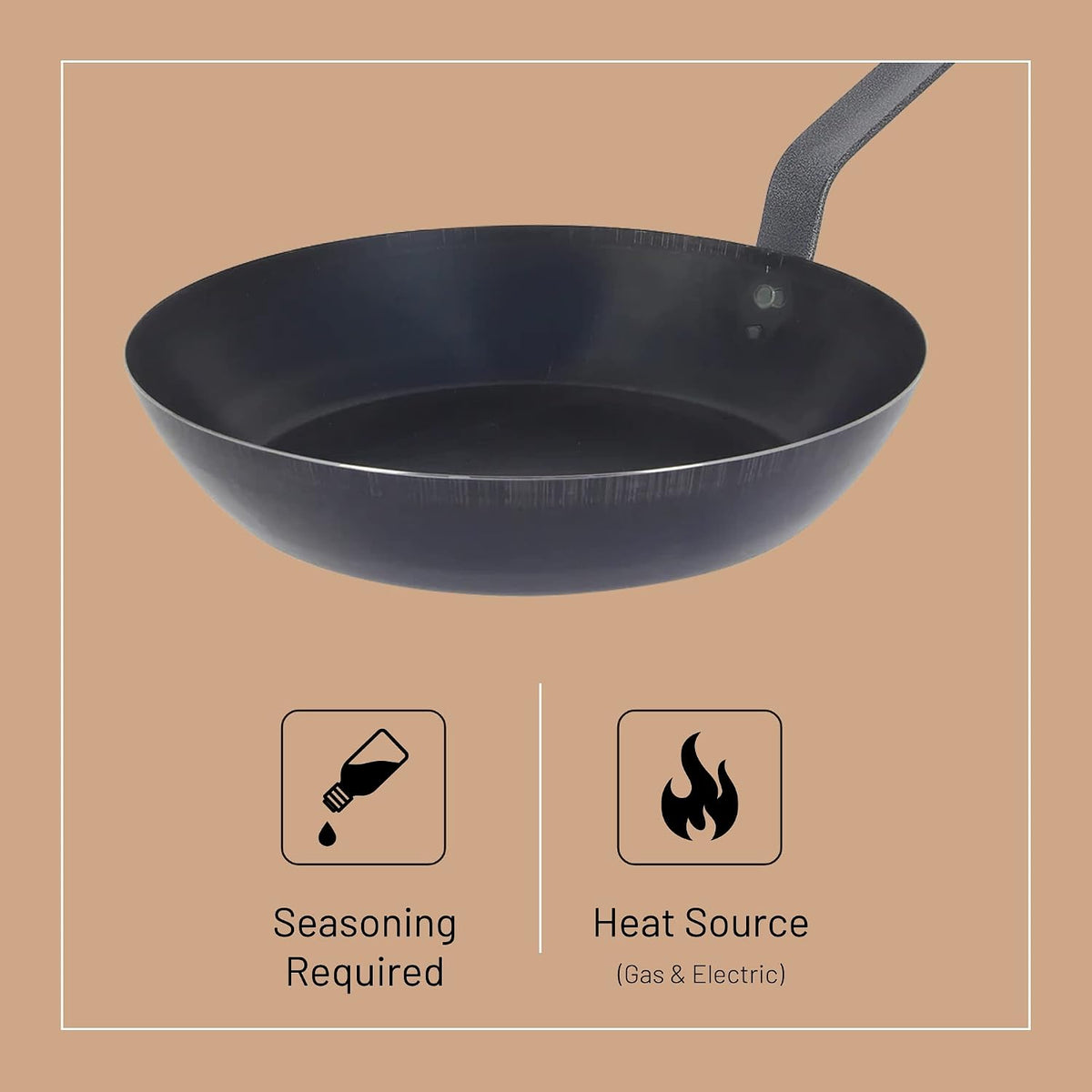 De Buyer Lyonnaise Blue Steel Fry Pan – 20 cm