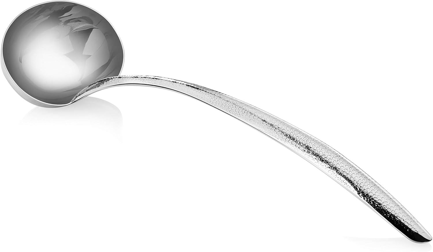 Cuisinox Stainless Steel Ladle with Hand Hammered Handle – 36cm by Kitchen Niche