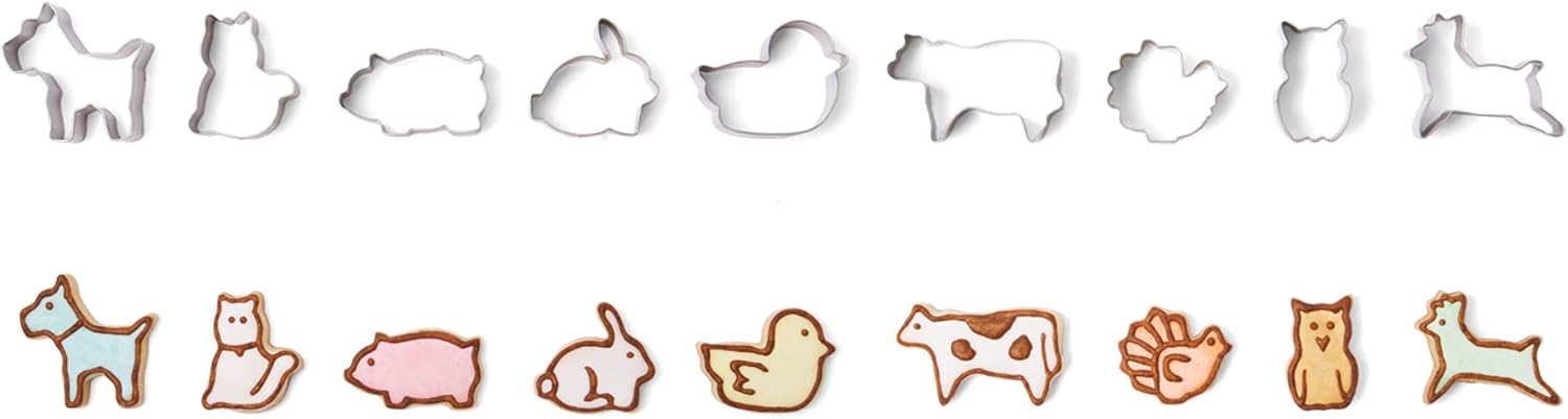 Fox Run Mini Animal Cookie Cutter Set