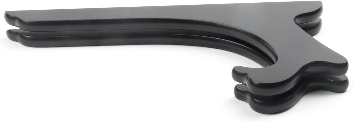 Fox Run 10" Black Plate Stand, Wood