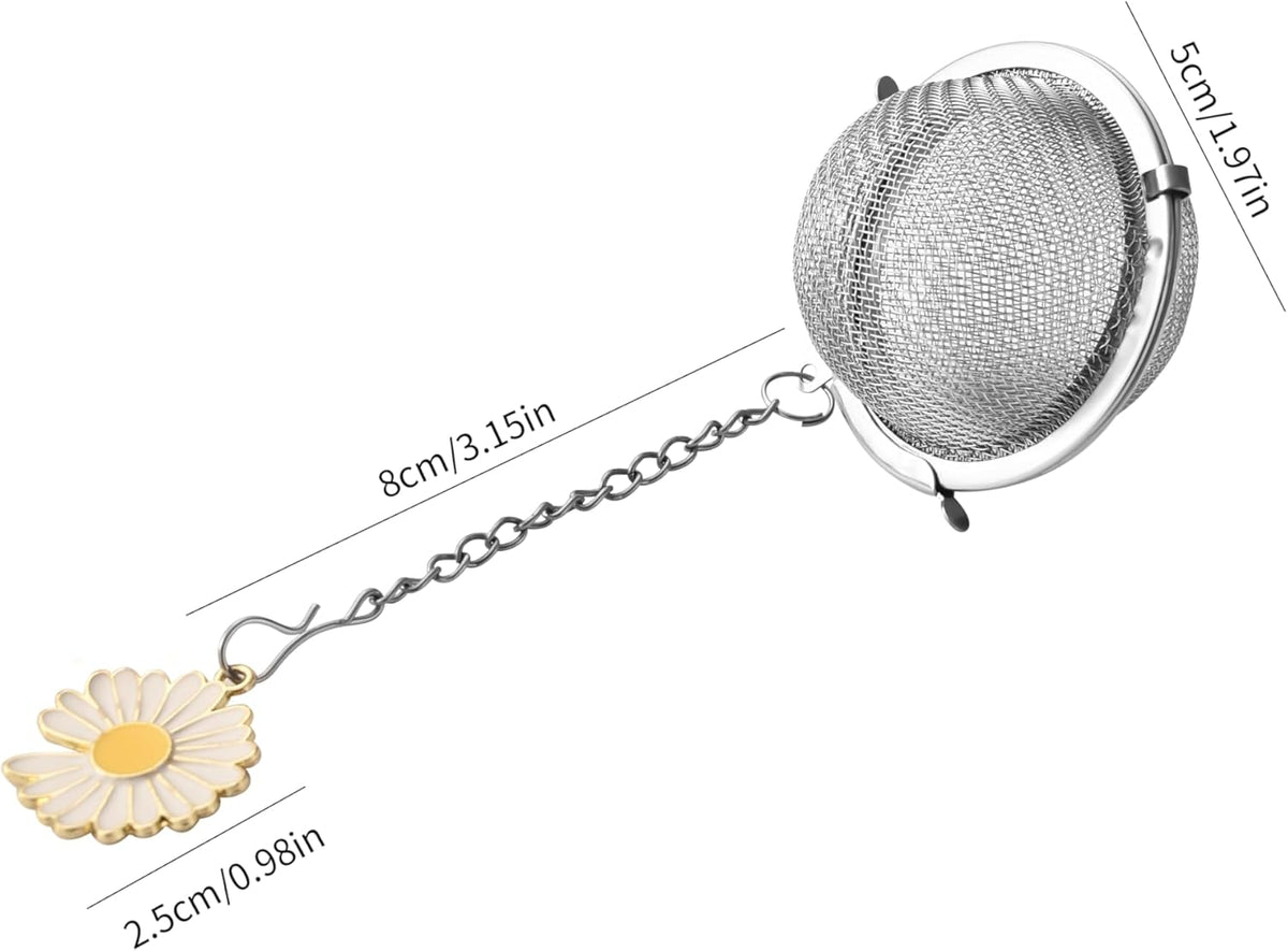 Fox Run White Daisy Mesh Tea Infuser