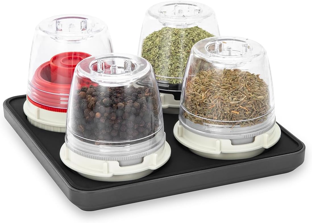 FinaMill FinaTray Quartet Slate – Stackable Tray for FinaPods and FinaMill Grinder