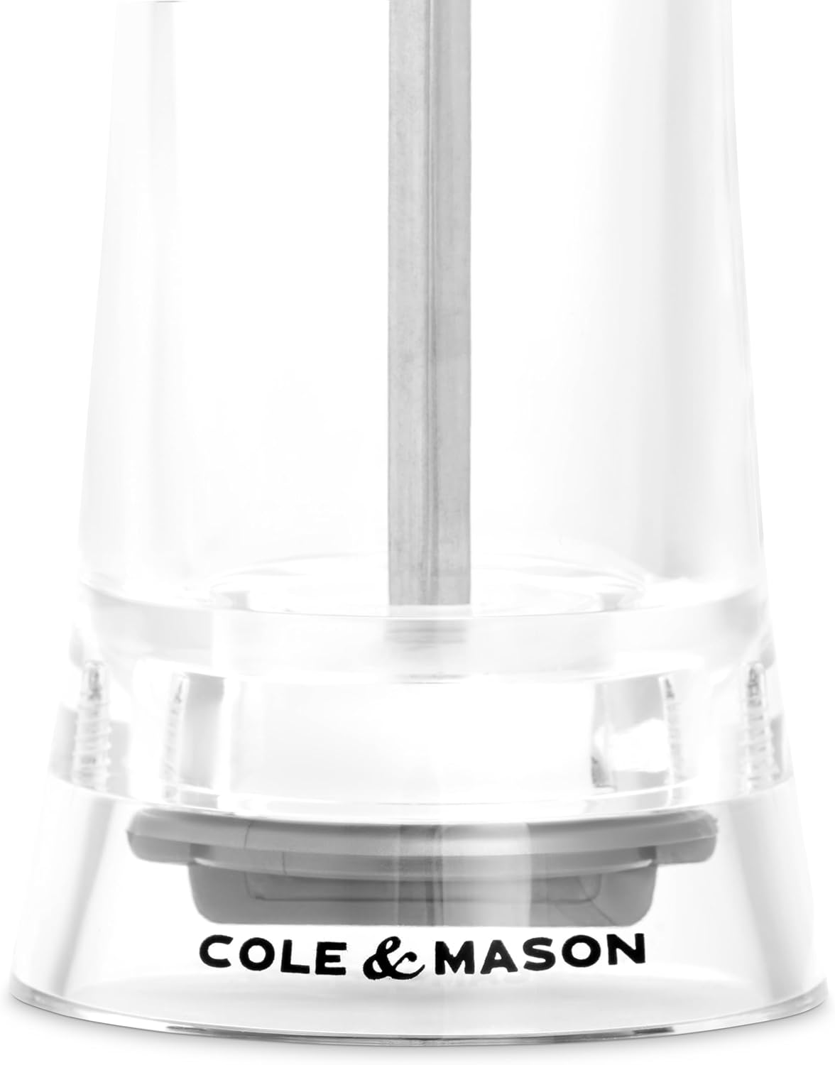 Cole & Mason Bromley Pepper Mill – Acrylic & Stainless Steel – 6" / 15 cm