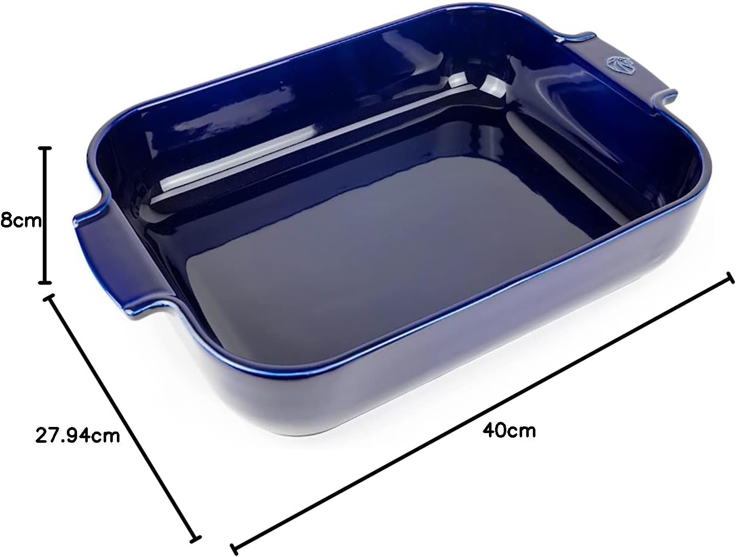 Peugeot Ceramic Baking Dish – Rectangular – Blue – 40 cm