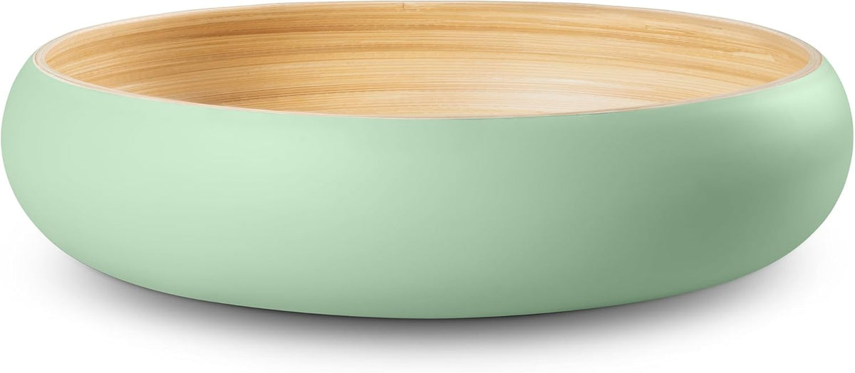 Joyce Chen Lexa Bamboo Fruit Bowl – Sage – 12 Inch
