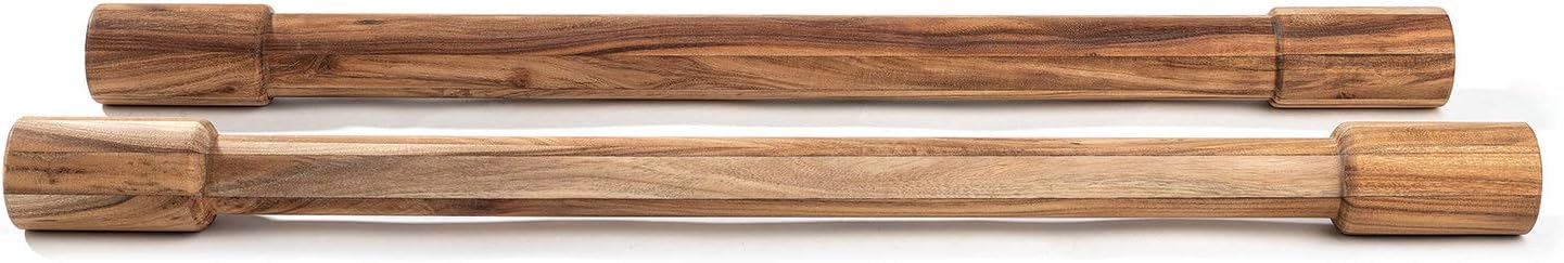 Ironwood Set of 2 Fixed Width Acacia Wood Rolling Pins