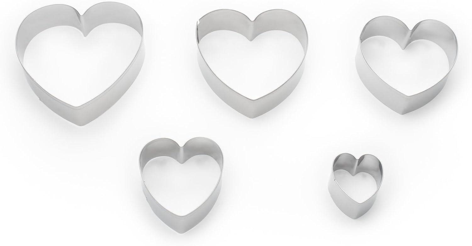 Fox Run Heart Cookie Cutter Set