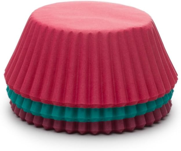Fox Run Pink-Purple-Teal Baking Cups Set of 75