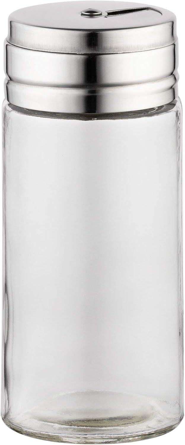 Fox Run Glass Spice Jar With Stainless Steel Lid